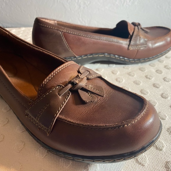 CLARKS COLLECTION Women's Brown Multi Leather Ashland Bubble Slip-On Loafers - Picture 16 of 16